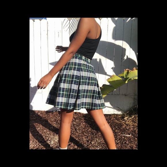90s AUTHENTIC PLAD PLEATED SCHOOLGIRL SKIRT✨✨ - Picture 5 of 7